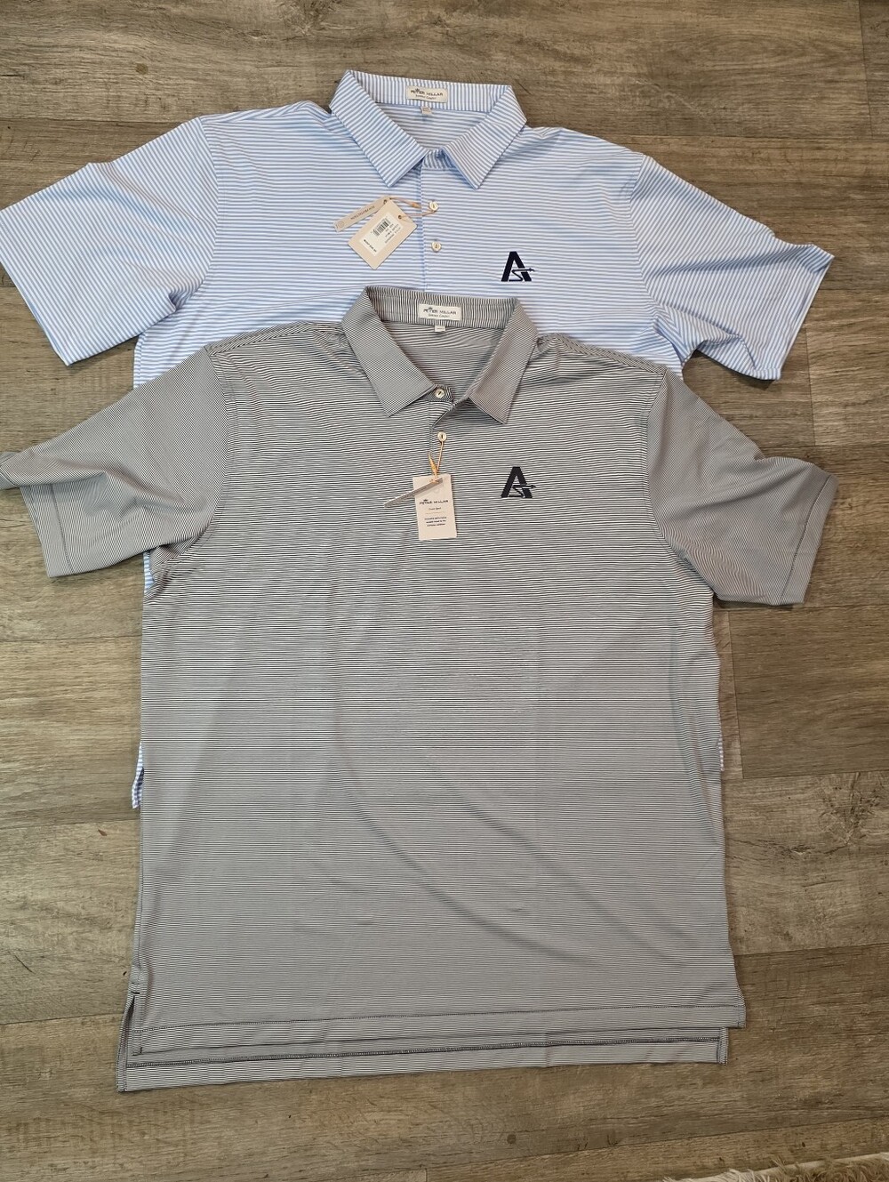 Lot of 2 Peter Millar Summer Comfort Golf Polo Shirts Mens XXL NWT Striped